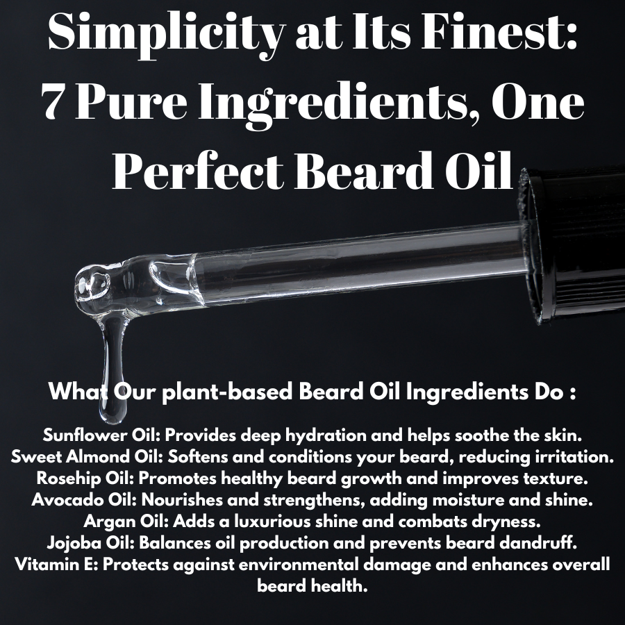 Tsunami Beard Oil | Nourish, Condition & Tame Your Beard | Anti-Frizz & Beard Moisture