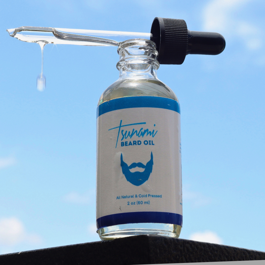 Tsunami Beard Oil | Nourish, Condition & Tame Your Beard | Anti-Frizz & Beard Moisture