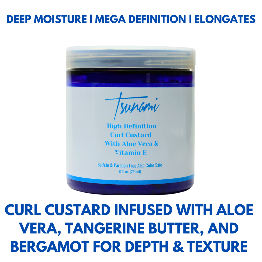 Tsunami High Definition Curl Custard for Coily Hair | Define, Shape & Nourish Curls