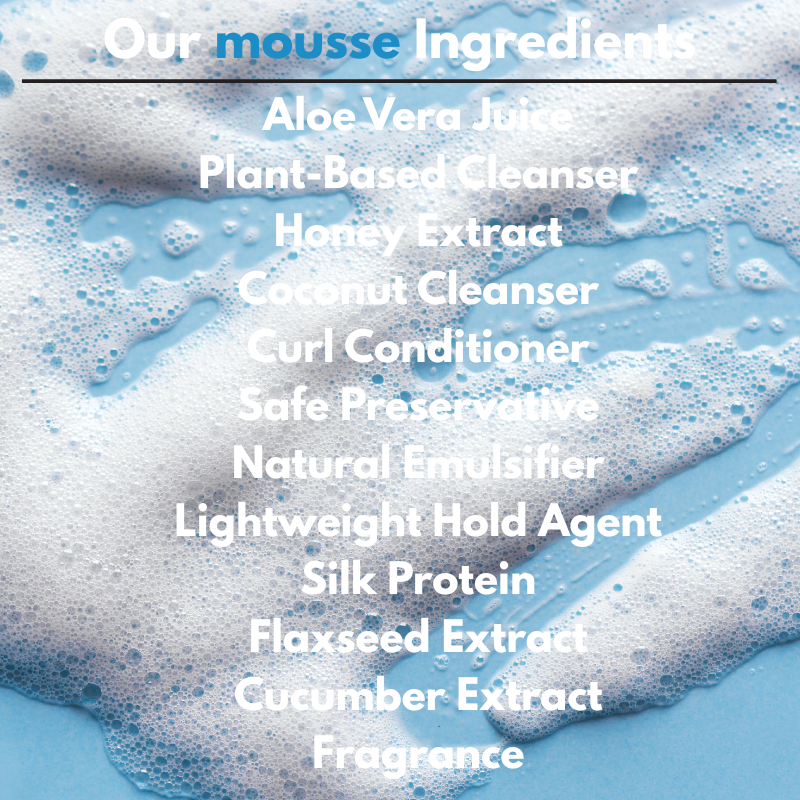 Tsunami Curl Defining Mousse with Flaxseed & Aloe Vera | Enhance, Define & Hold Curls