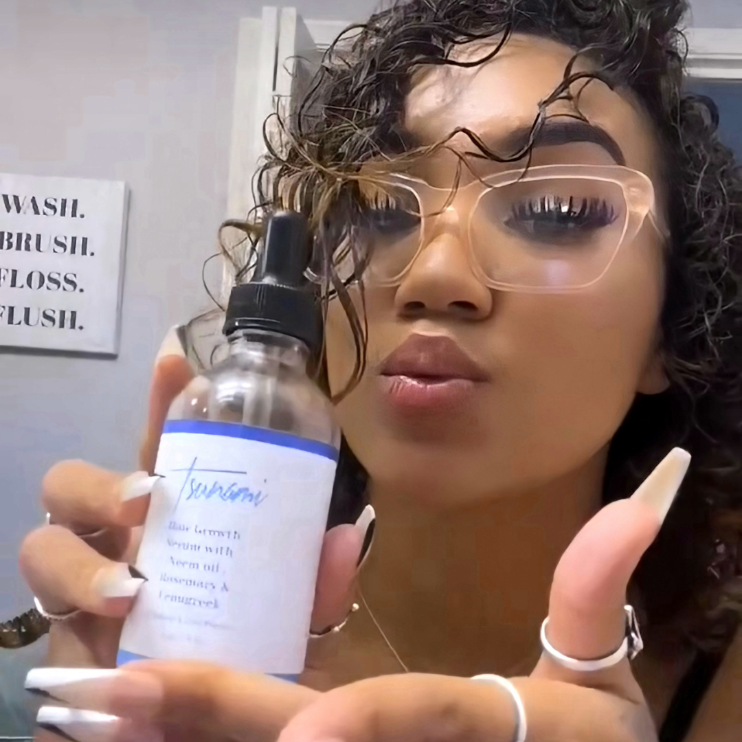 Tsunami Hair Growth Serum w/ Neem Oil Rosemary & Fenugreek