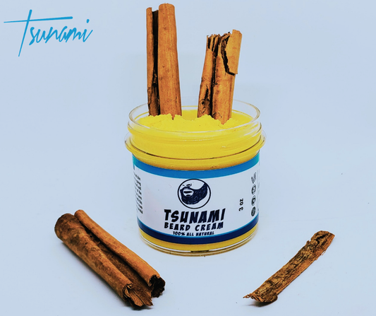Tsunami Handcrafted Organic Beard Balm | Designed for Thick Beards | Moisture & Frizz Control