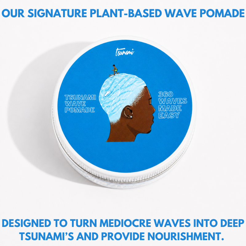 Tsunami 360 Wave Pomade for men | Strong Hold & Wave Definition for Curly & Wavy Hair