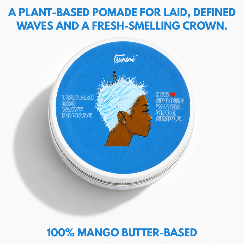 Tsunami 360 Wave Pomade for Women | Built for Deep Waves, Soft Shine & Feminine Style