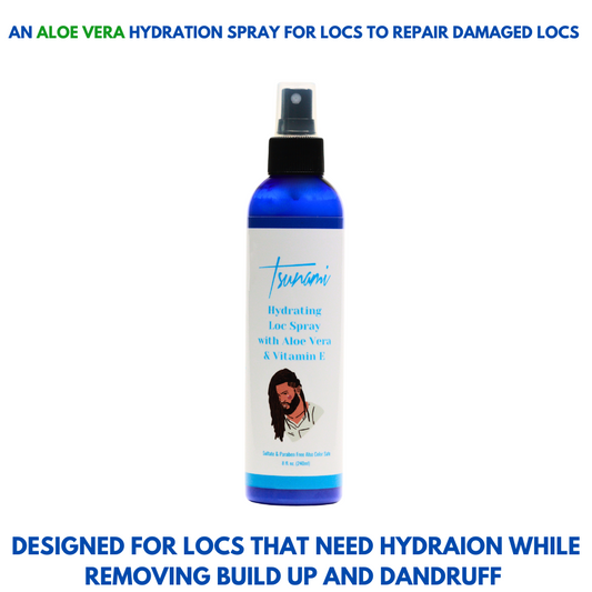 Tsunami  Hydrating Loc Spray with Aloe Vera & Vitamin E