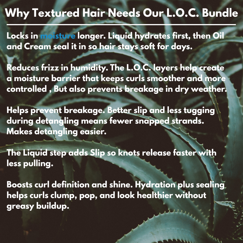 Tsunami L.O.C. Bundle — Liquid • Oil • Cream Hydration System for Textured Hair
