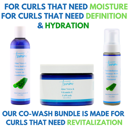 Tsunami Wash & Style Bundle – for Frizz-Free, Defined Curls