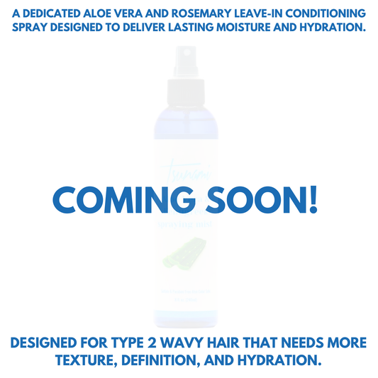 Tsunami Aloe Vera & Rosemary Lightweight Leave-In Conditioning Spray for Type 2 Wavy Hair, Moisture, Hydration & Definition
